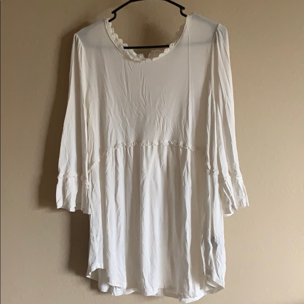 White babydoll blouse
